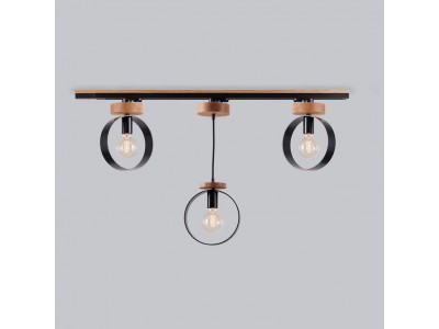 3 Spot Track lighting Pendant light Industrial rail lighting