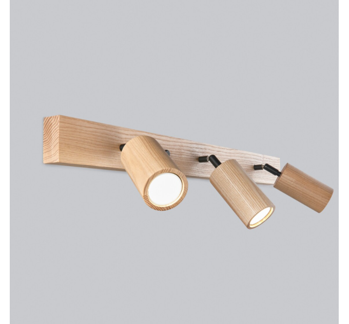 Vanity wooden wall lighting Bathroom light Black metal