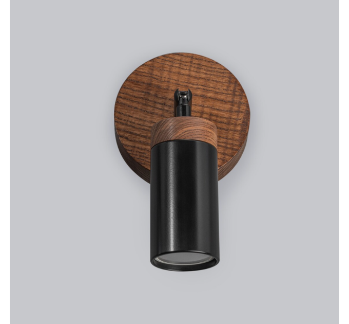 Wall sconce Black walnut Bathroom wall lighting Industrial light