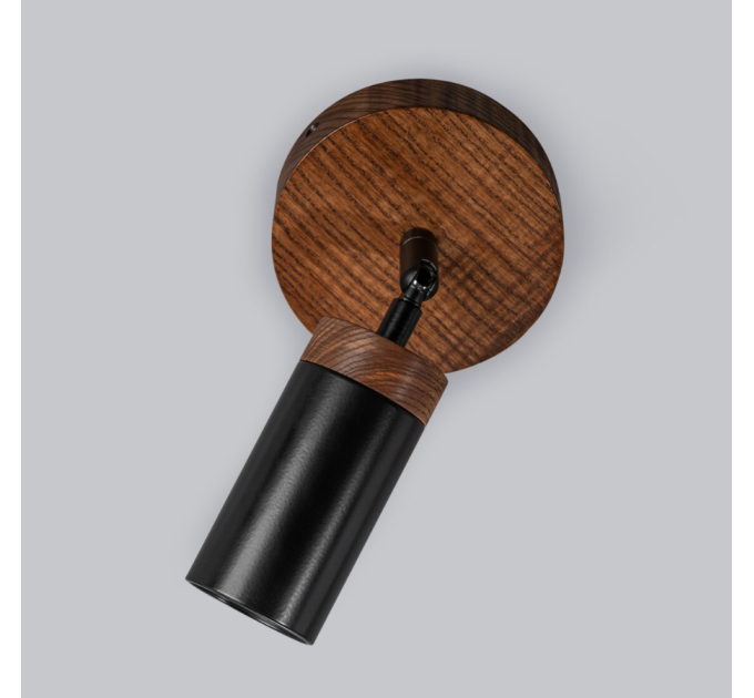 Wall sconce Black walnut Bathroom wall lighting Industrial light