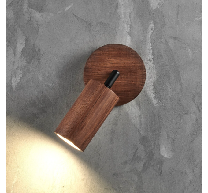 Wall sconce walnut Bathroom wall lighting Industrial light