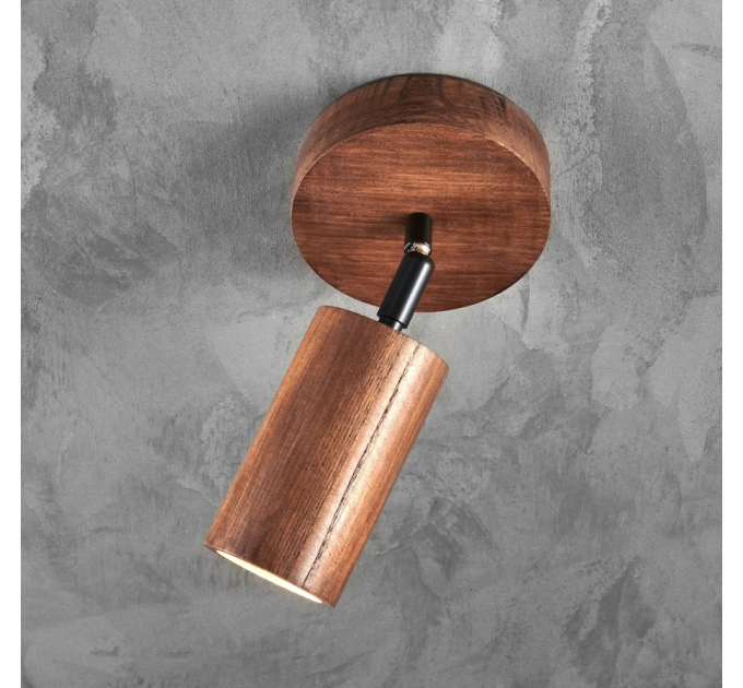Wall sconce walnut Bathroom wall lighting Industrial light