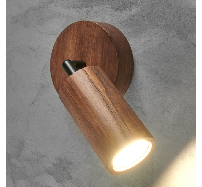 Wall sconce walnut Bathroom wall lighting Industrial light
