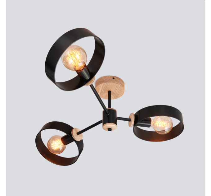 Midcentury chandelier Black Pendant lighting Mid Century Modern