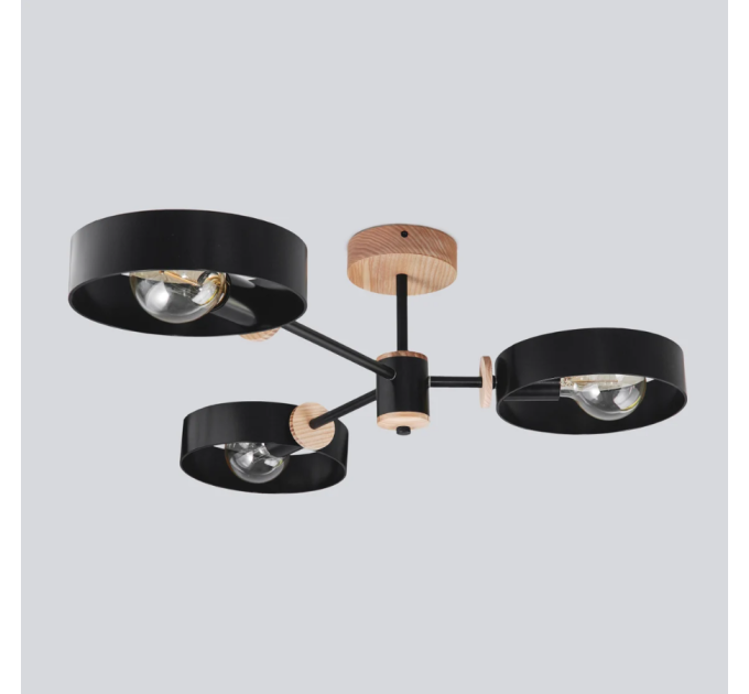 Midcentury chandelier Black Pendant lighting Mid Century Modern