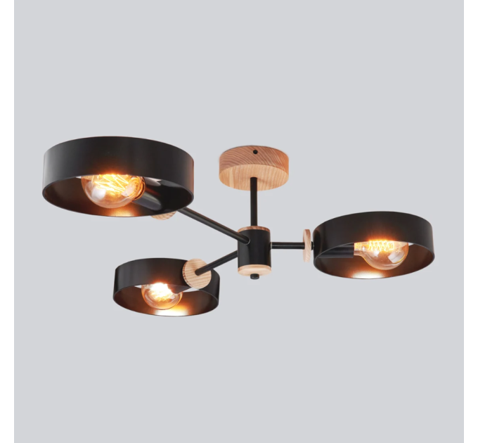 Midcentury chandelier Black Pendant lighting Mid Century Modern