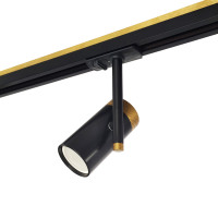Gold track lighting Industrial black track light