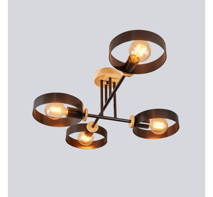 Midcentury chandelier Black Pendant lighting Mid Century Modern