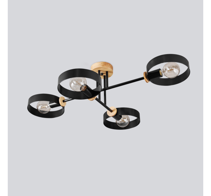 Midcentury chandelier Black Pendant lighting Mid Century Modern