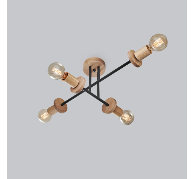 Midcentury chandelier Black Pendant lighting Mid Century Modern