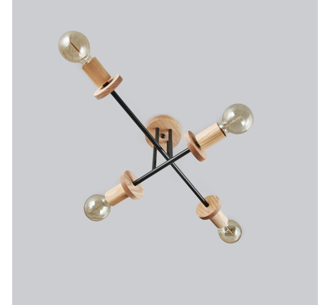 Midcentury chandelier Black Pendant lighting Mid Century Modern