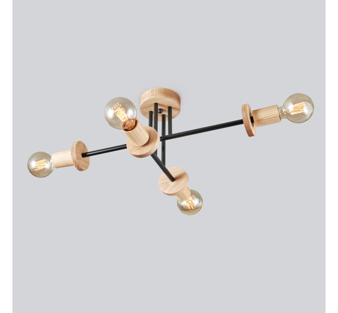 Midcentury chandelier Black Pendant lighting Mid Century Modern