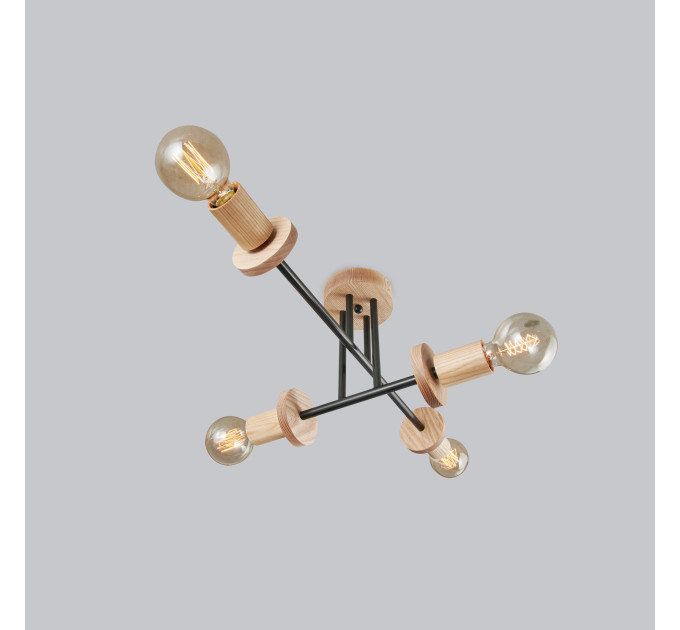 Midcentury chandelier Black Pendant lighting Mid Century Modern