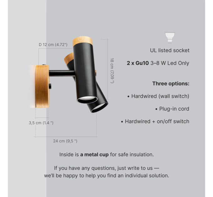 Industrial lighting Wall light sconce |GaffDesign