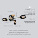 Midcentury chandelier Black Pendant lighting Mid Century Modern