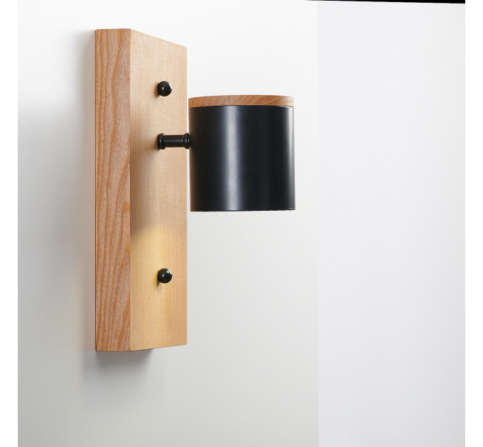 Wooden wall sconce Industrial lighting |GaffDesign