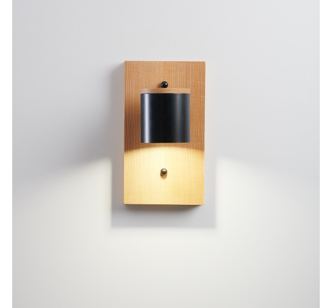 Wooden wall sconce Industrial lighting |GaffDesign