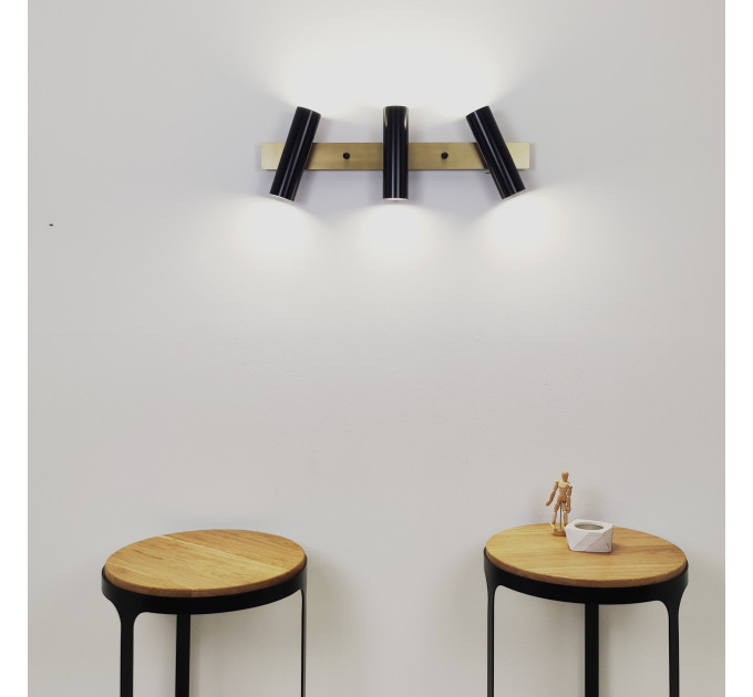 Vanity light Black bathroom wall lighting Wall lighting |GaffDesign