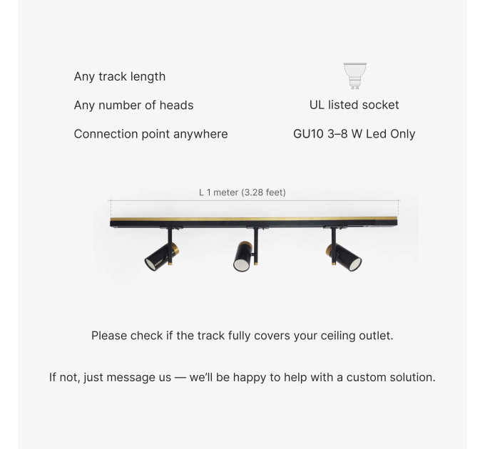 Track lighting Industrial track light