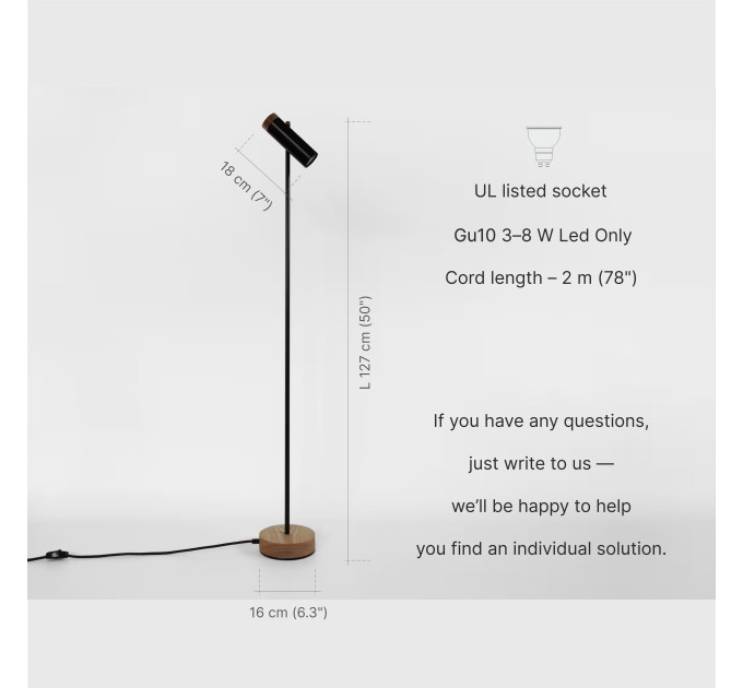 Modern Minimalist Floor Lamp |GaffDesign