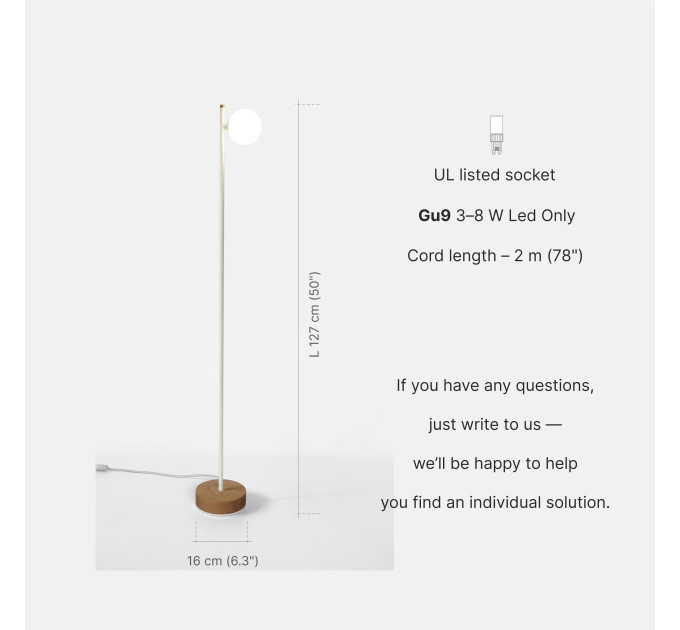 Modern Minimalist Floor Lamp |GaffDesign