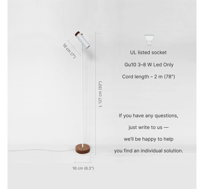 Modern Minimalist Floor Lamp |GaffDesign