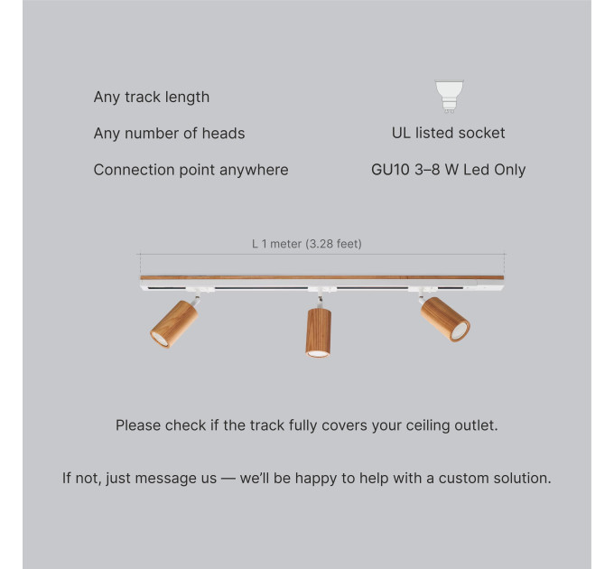 Track lighting Custom Industrial track light Minimalist