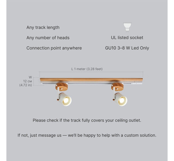 Track lighting Industrial ceiling light |GaffDesign