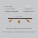 Track lighting Industrial wooden track light