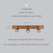 Vanity light Bathroom wooden wall lighting Black walnut