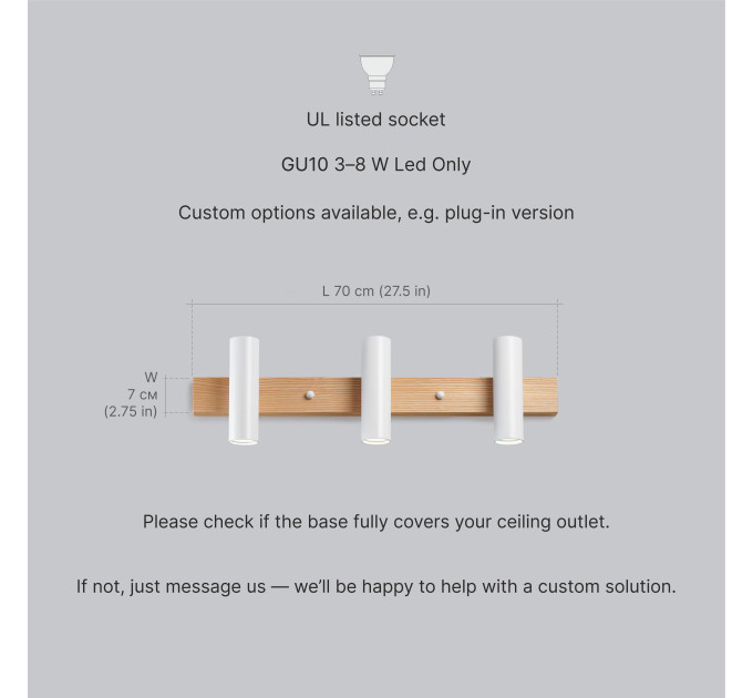 White wall light Vanity lighting Industrial |GaffDesign