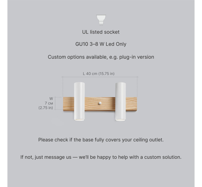 White wall light Vanity lighting Industrial |GaffDesign