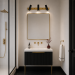 Vanity light Black bathroom wall lighting Wall lighting |GaffDesign