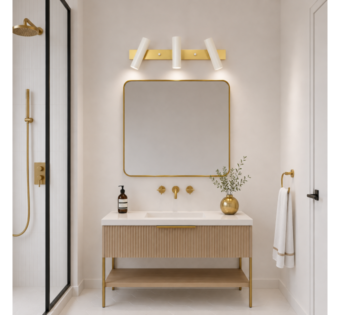 Vanity light Black bathroom wall lighting Wall lighting |GaffDesign