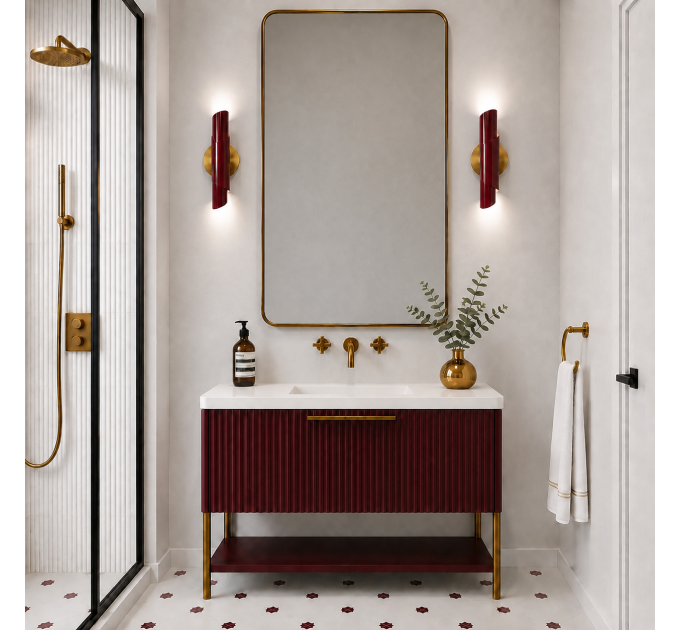 Wall light Double wall sconce Bathroom vanity lighting |GaffDesign