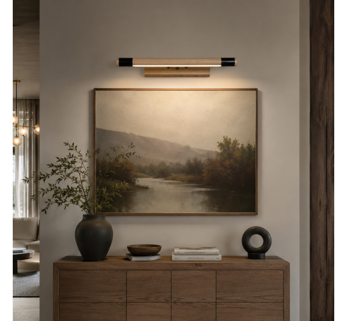 Laconic wall sconce Bathroom wall lighting Industrial light Line LED