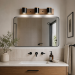 Vanity light Black bathroom wall lighting Wall lighting |GaffDesign