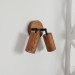 Wall sconce walnut Bathroom wall lighting Industrial light