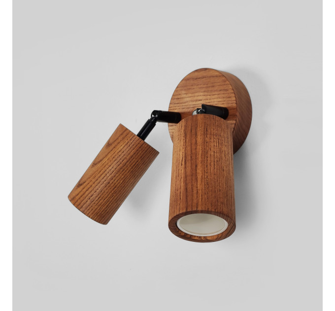 Wall sconce walnut Bathroom wall lighting Industrial light