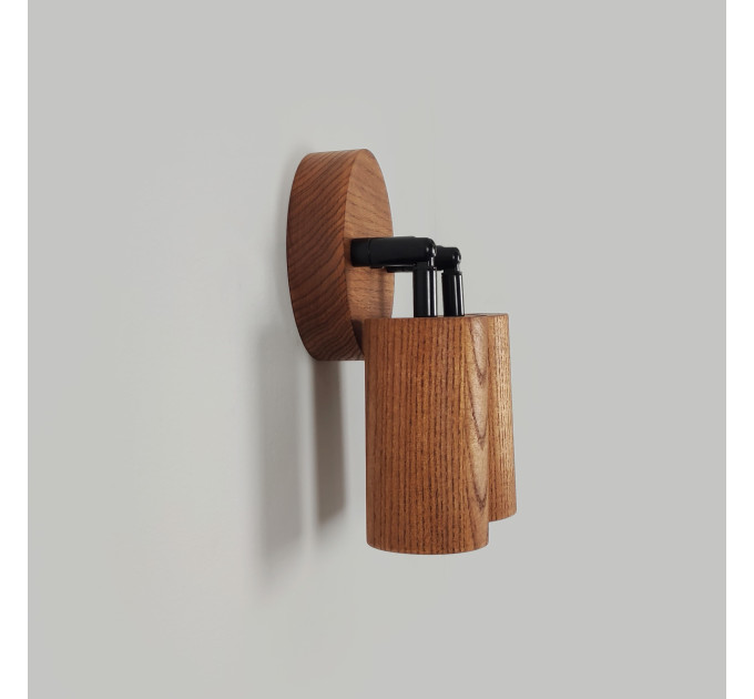 Wall sconce walnut Bathroom wall lighting Industrial light