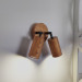 Wall sconce walnut Bathroom wall lighting Industrial light