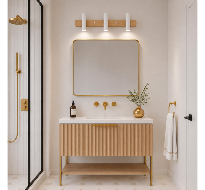 White wall light Vanity lighting Industrial |GaffDesign
