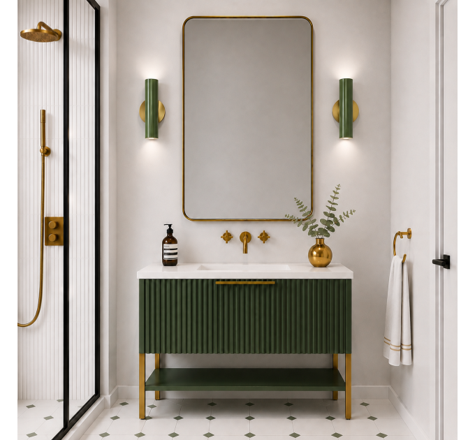 Wall light Double wall sconce Bathroom vanity lighting |GaffDesign