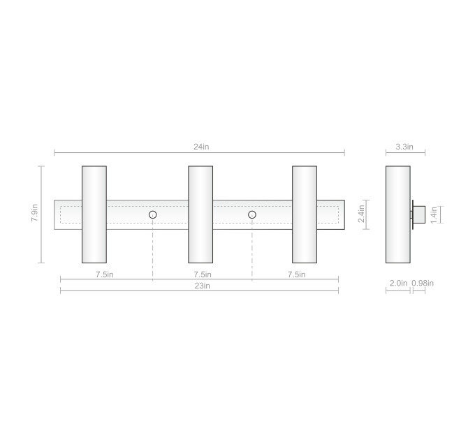 Vanity light Black bathroom wall lighting Wall lighting |GaffDesign