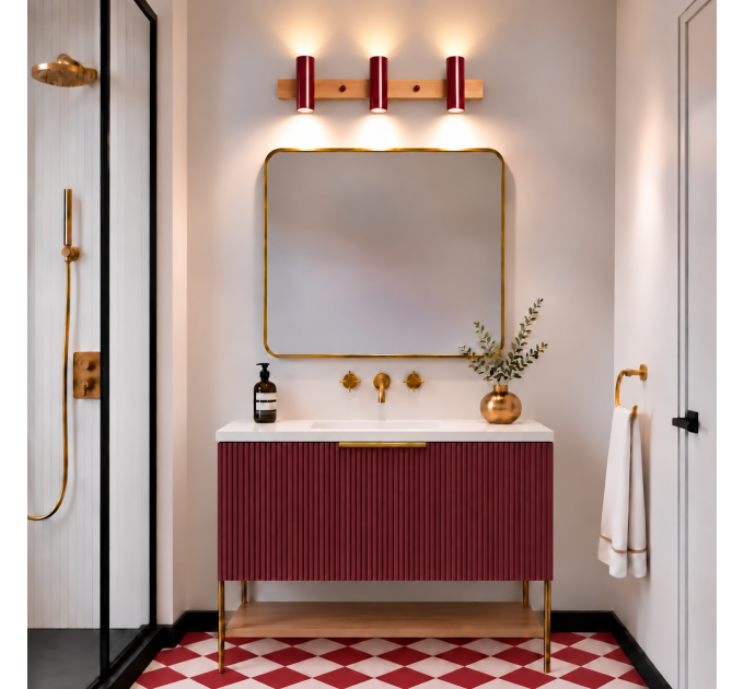 White wall light Vanity lighting Industrial |GaffDesign