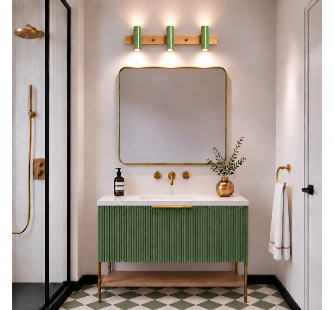 White wall light Vanity lighting Industrial |GaffDesign
