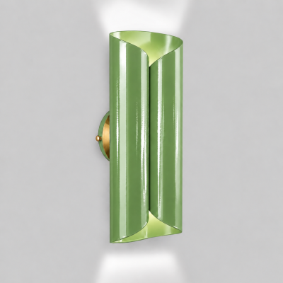Sage green wall sconce Mid century red sconce