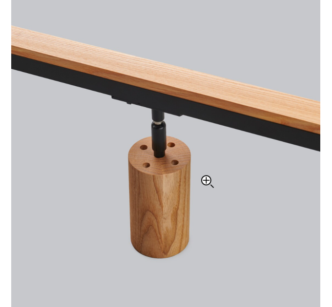 Track lighting Industrial wooden track light