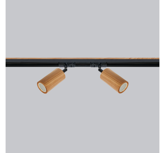 Track lighting Industrial wooden track light
