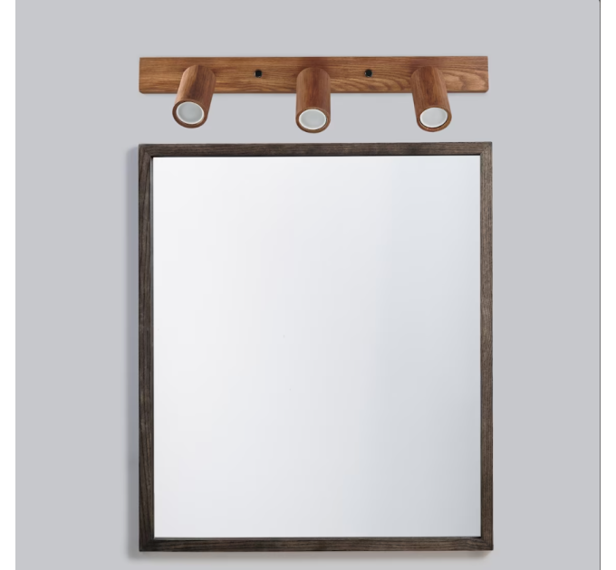 Vanity light Bathroom wooden wall lighting Black walnut